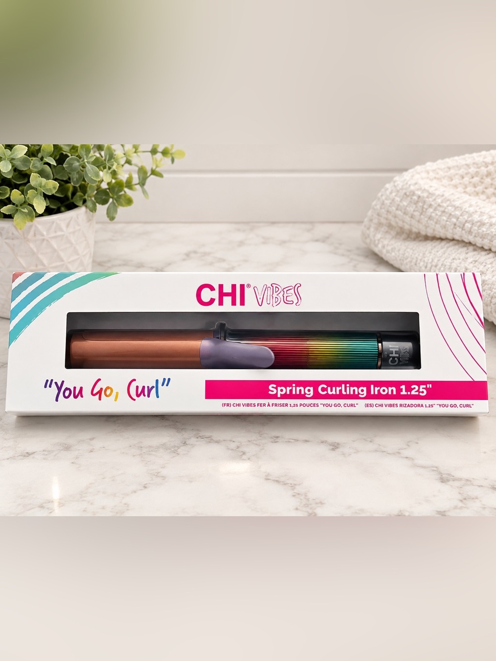 CHI VIBES 1.25” Spring Curling Iron – NEW IN BOX